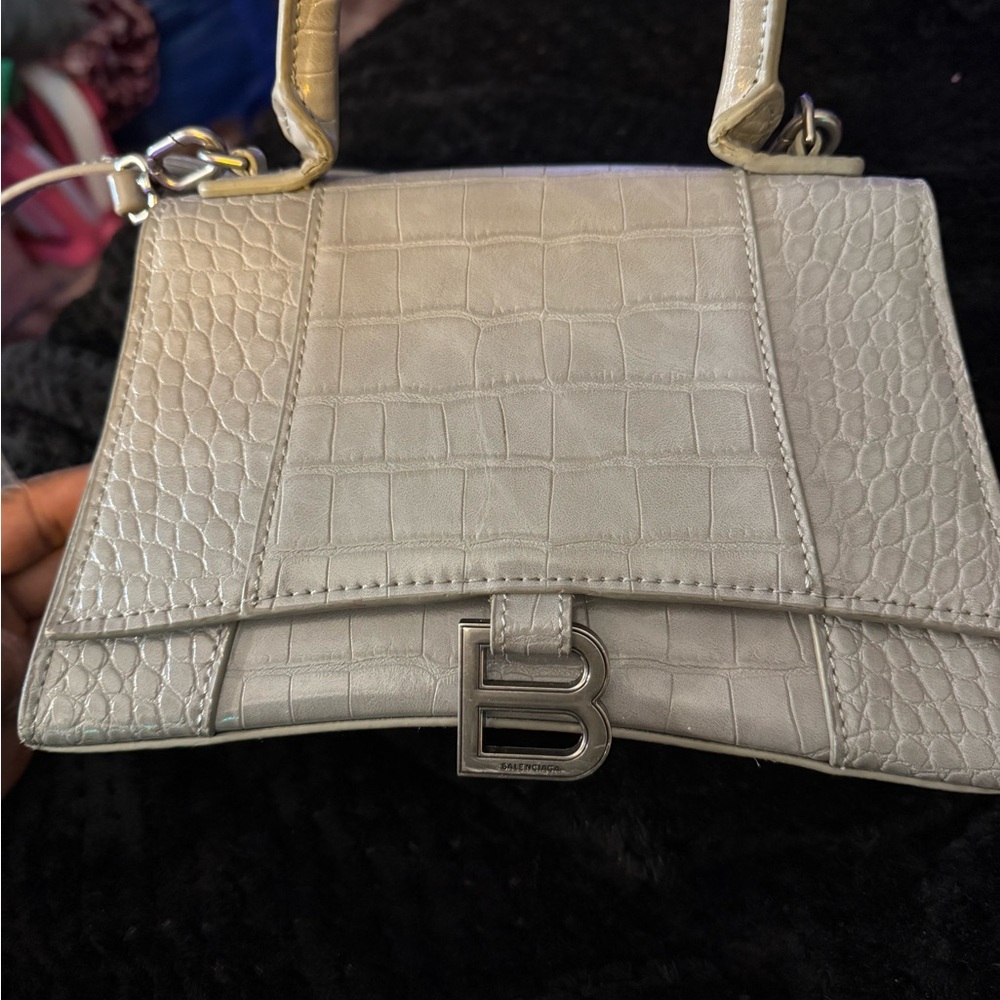 Balenciaga Gray Croc-Embossed Women's Bag